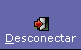 cone desconectar formado pela imagem de uma porta aberta com uma seta indicando sada