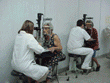 Foto 
          do Serviço de Oftalmologia, exame